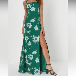 NWT Lulus Feeling Elegant Maxi Dress